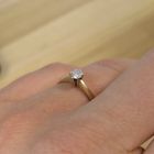 Image 7 of Gold solitaire ring with diamond | 0.20 ct.