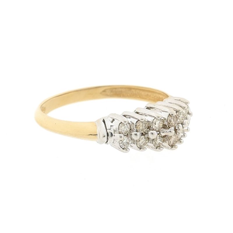 Image 5 of Gold ring pavé set with diamonds | 0.56 ct.