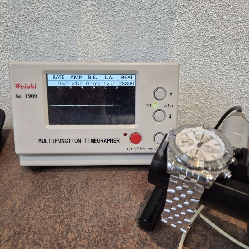 Image 1 of Breitling Chronomat Evolution 'Mother of Pearl' A13356; Chronograph men's watch