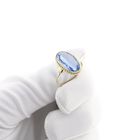 Image 9 of Antique gold ring with aquamarine