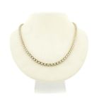 Image 1 of Two-tone gold anchor link necklace | 45.5 cm