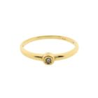 Image 7 of Gold solitaire ring with diamond | 0.01 ct.