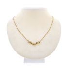 Image 1 of Gold necklace with fixed pendant and diamonds; 0.135 ct.