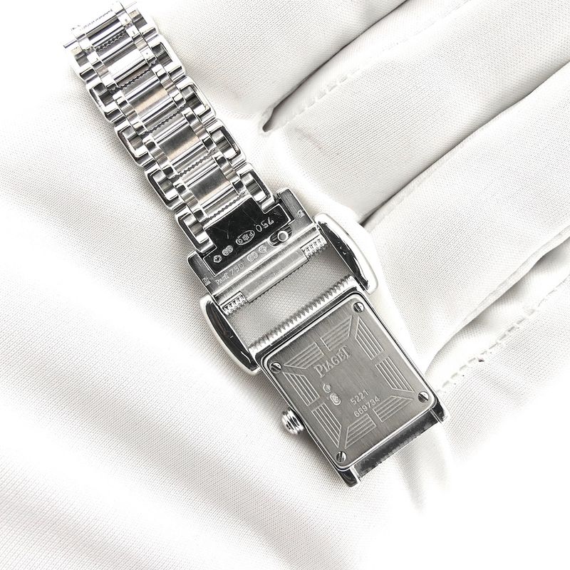 Image 23 of Piaget Miss Protocole 5221; 18k white gold women's watch with mother-of-pearl dial