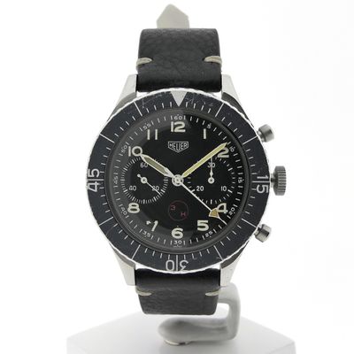 Image 1 of Heuer Bundeswehr Fly-back 1550SG; Vintage chronograph men's watch
