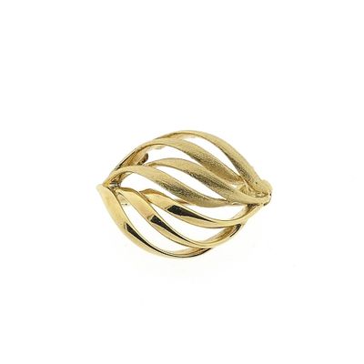 Image 1 of Vintage gold leaf brooch