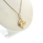 Image 2 of Gold pendant of a horse's head