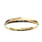 Image 2 of Gold smooth slave bracelet; Size M