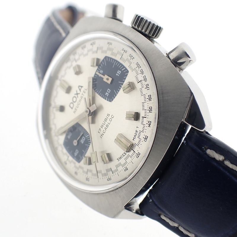 Image 4 of Doxa Neuchatel Chronograph; Vintage men's watch