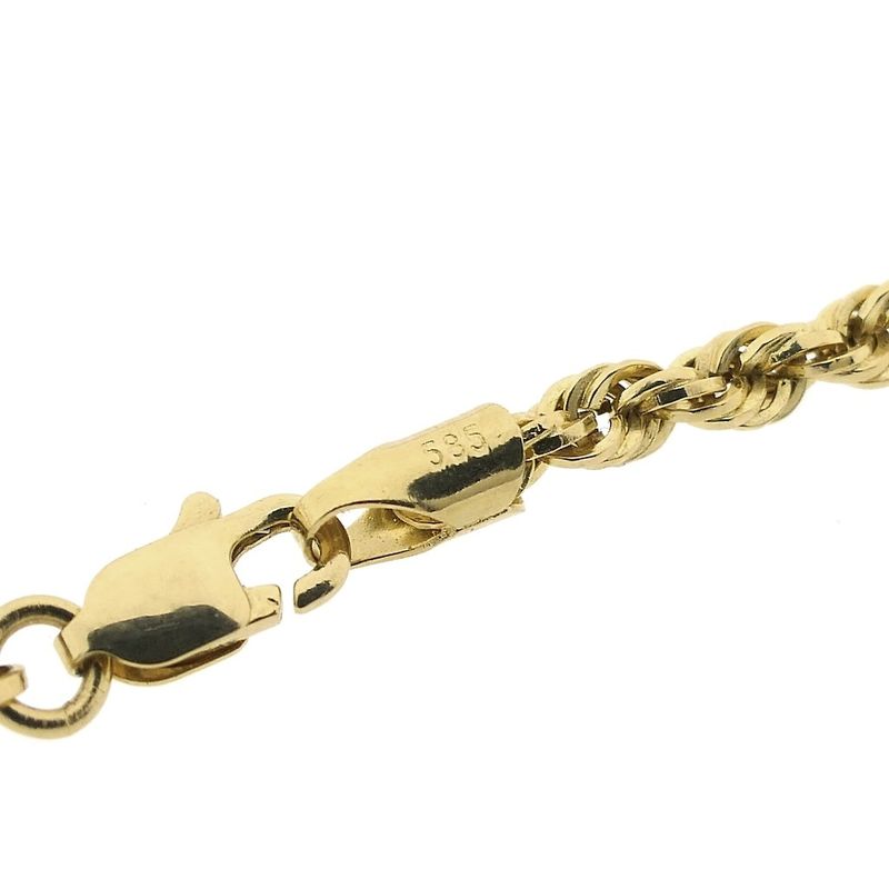 Image 5 of Gold twisted link chain | 45 cm
