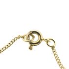 Image 5 of Gold thin gourmet link necklace | 51 cm