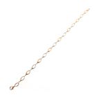 Afbeelding 7 van Bicolor gouden fantasie schakelarmband | 19 cm