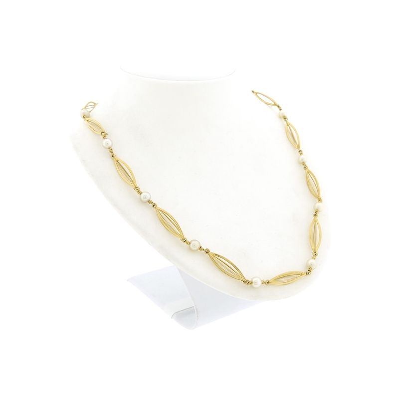 Image 5 of Golden fantasy necklace with pearls