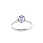 Image 4 of White gold solitaire ring with tanzanite