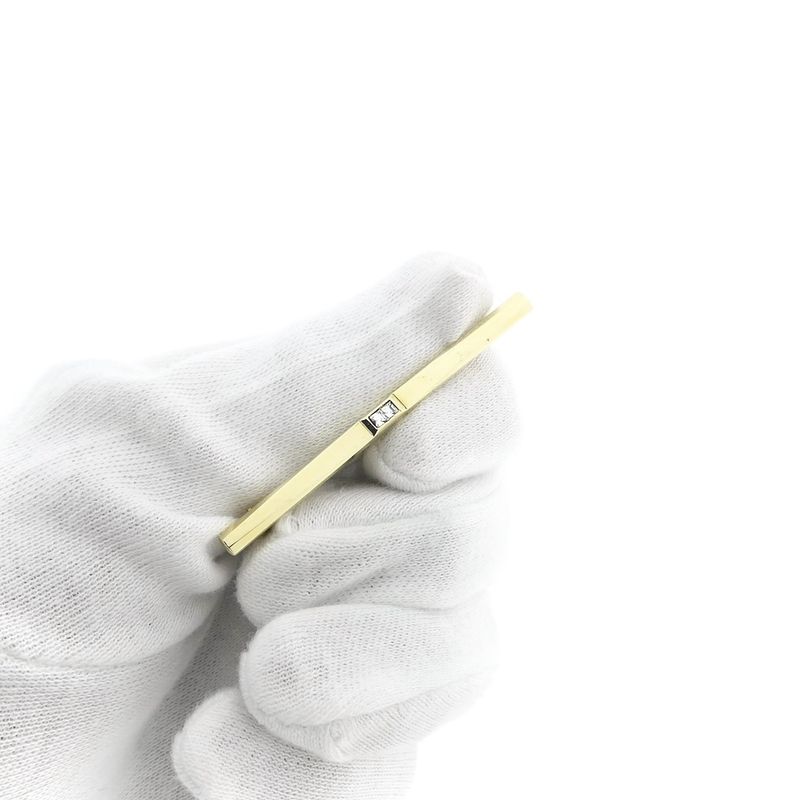 Image 9 of Gold brooch with zirconia