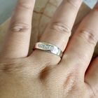 Image 2 of 8 carat row ring with diamonds; 0.015 ct.