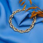 Image 6 of Gold fantasy link bracelet with zirconia