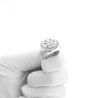 Image 9 of Silver men's ring with zirconia | Cannabis leaf