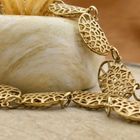 Image 2 of Vintage gold fantasy link necklace