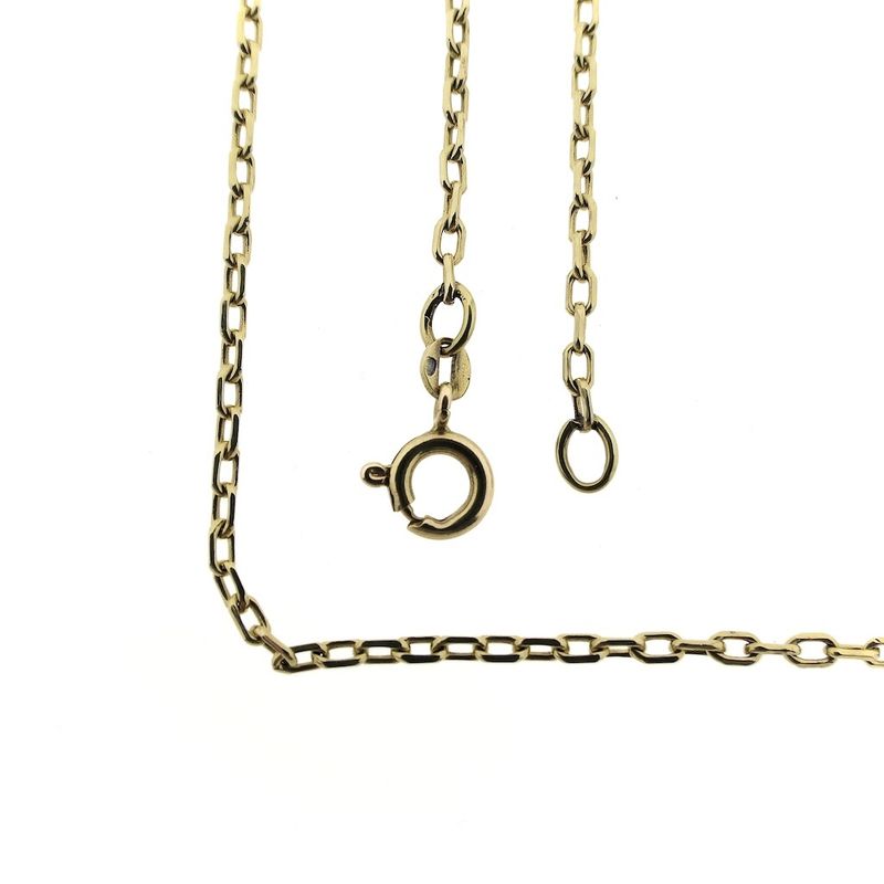 Image 5 of Gold anchor link chain | 67 cm