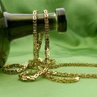 Image 2 of Square Gold Byzantine Link Chain; 14K; 79.5 cm