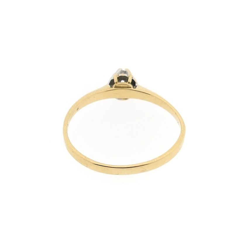Image 4 of Gold solitaire ring with diamond | 0.02 ct.