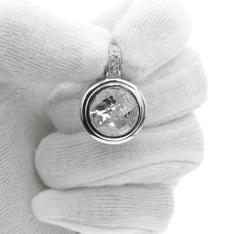 Image 9 of Silver pendant with zirconia | Zinzi