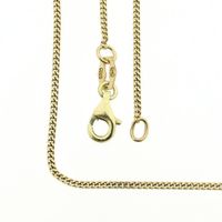 Gold thin gourmet link chain