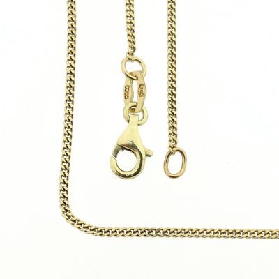 Image 1 of Gold thin gourmet link chain