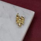 Image 2 of Gold zodiac sign pendant; Cancer