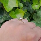 Image 4 of Gold solitaire ring with zirconia