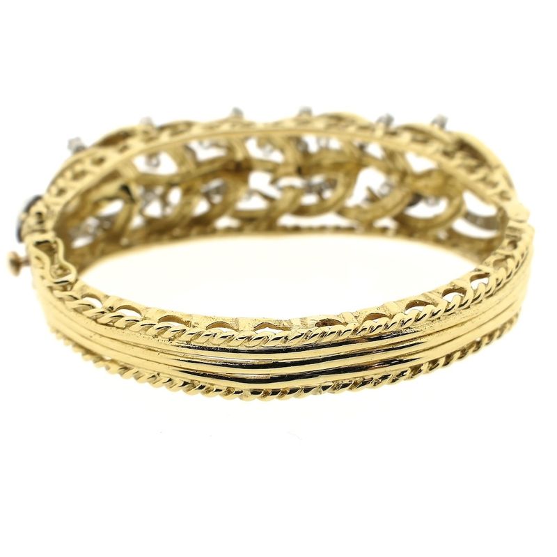Image 5 of Luxurious gold bracelet with diamond; 1.78 ct.