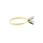 Image 4 of Gold solitaire ring with zirconia