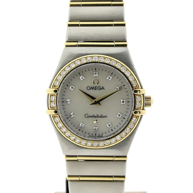 Image 1 of Omega Constellation Manhattan; Women's watch with mother-of-pearl dial and diamonds
