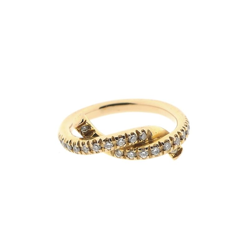 Image 4 of Bron Jewelry gold ring with diamond; 0.22 ct.