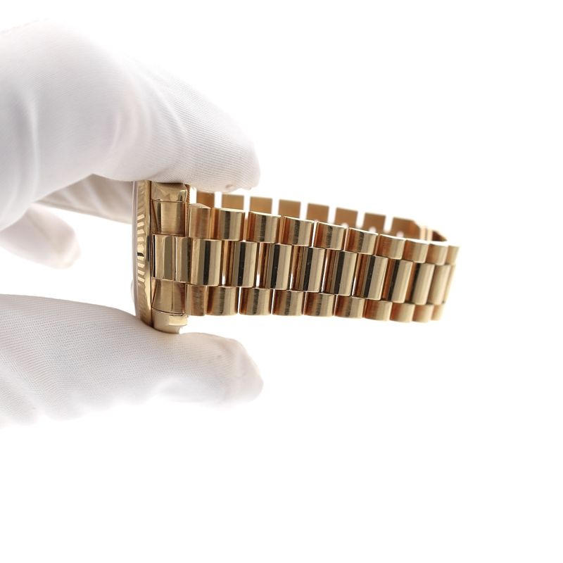 Image 19 of Rolex Day-Date 36mm 'Diamond Dial' 118238; 18k. Gold watch in full set