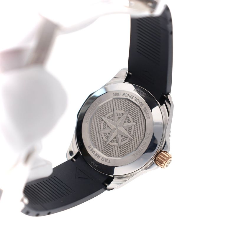 Image 12 of TAG Heuer Aquaracer Professional 200 Date WBP2151.FT6199; Gold/Stainless Steel Men's Watch