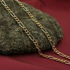 Image 2 of Two-tone gold Figaro link chain