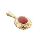 Image 5 of Gold pendant with blood coral | Vintage/antique