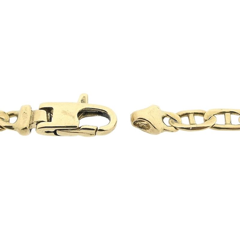 Image 5 of Two-tone gold navy link bracelet