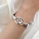 Image 3 of Silver vintage bracelet with crystal; N.E. From | Ø 56.5 mm