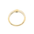 Image 3 of Two-tone gold ring with 0.08 ct diamond.