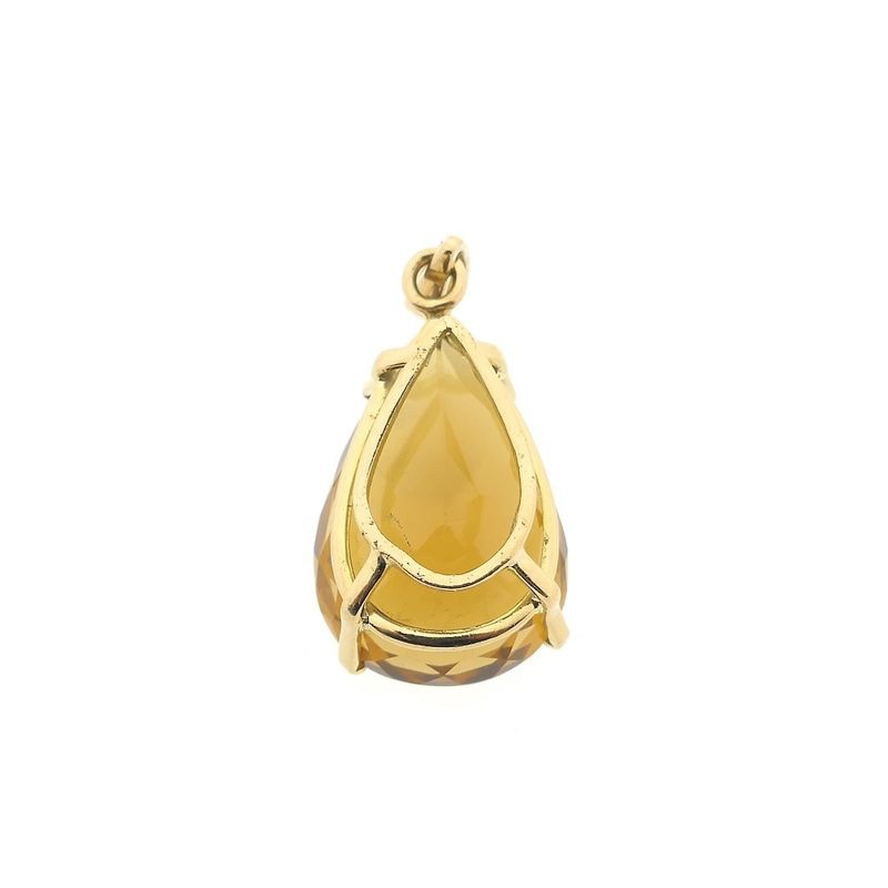 Image 2 of Gold pendant with citrine