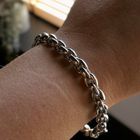 Image 10 of Silver anchor link bracelet | 19.5 cm