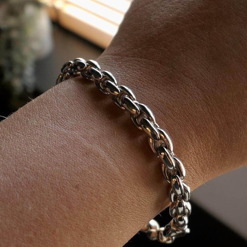 Image 10 of Silver anchor link bracelet | 19.5 cm