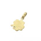 Image 7 of Gold pendant of a four-leaf clover with diamond | 0.01 ct.