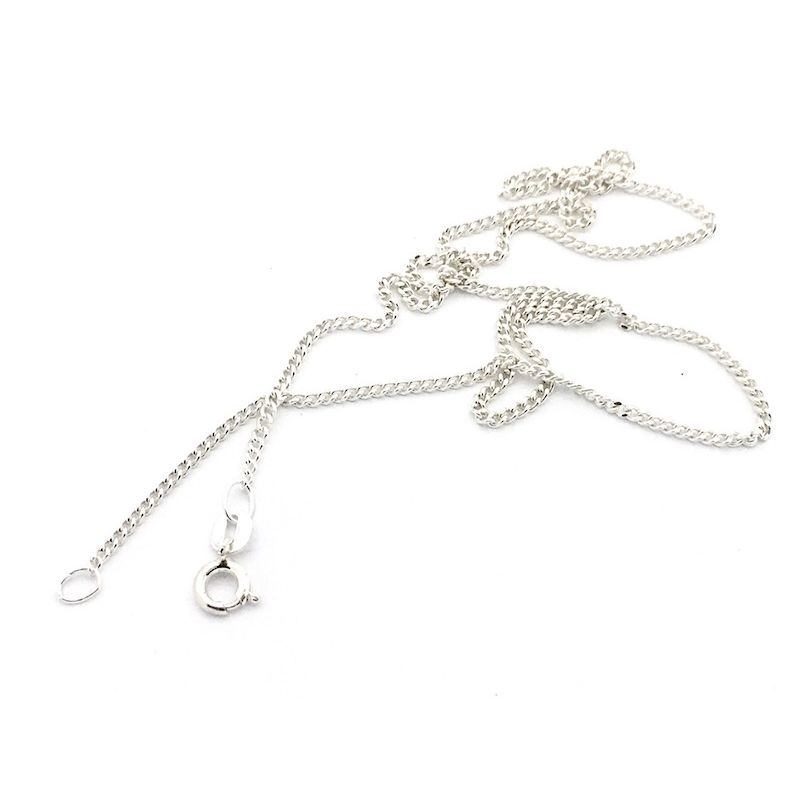 Image 4 of Silver gourmet link chain (suitable for a pendant) | 38 cm
