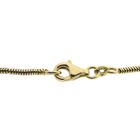 Image 5 of Gold snake link chain with diamond pendant; 0.24 ct. | 38.5 cm