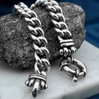 Image 2 of Robust silver gourmet link bracelet