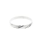 Image 5 of Silver ring with diagonal relief | Men